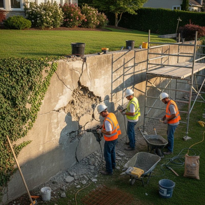 Cement Wall Pouring