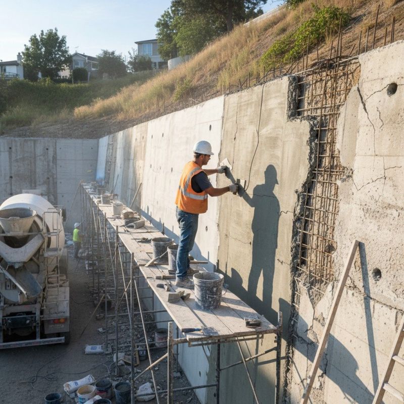 Cement Wall Pouring