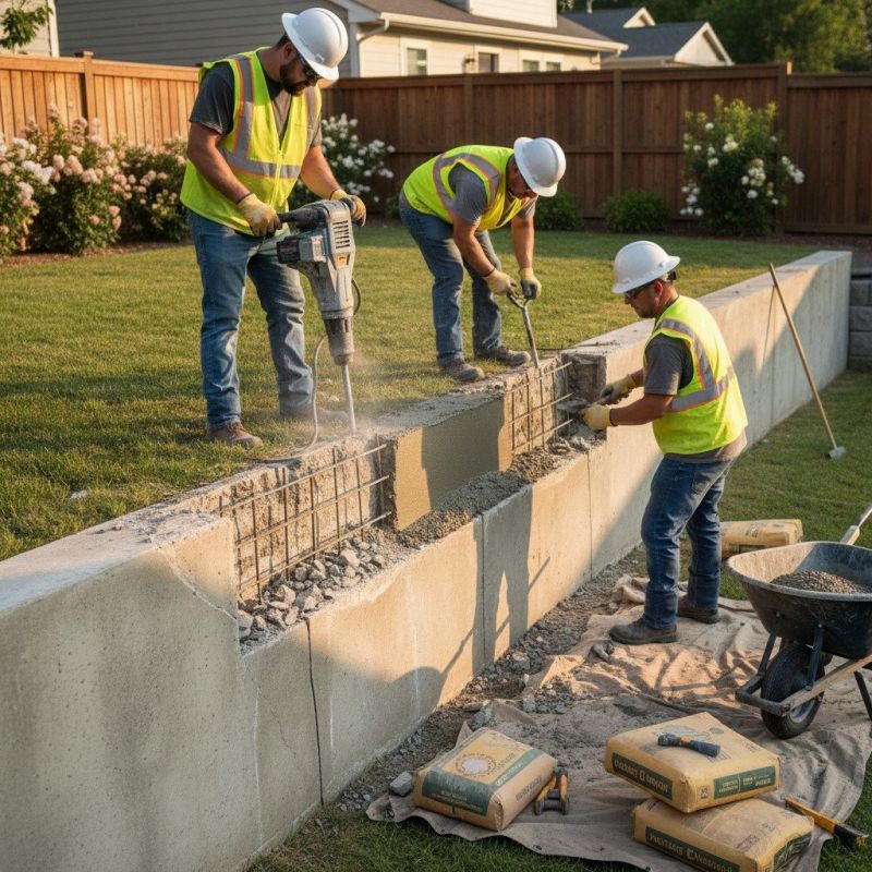 Local Cement Wall Pouring pros at work